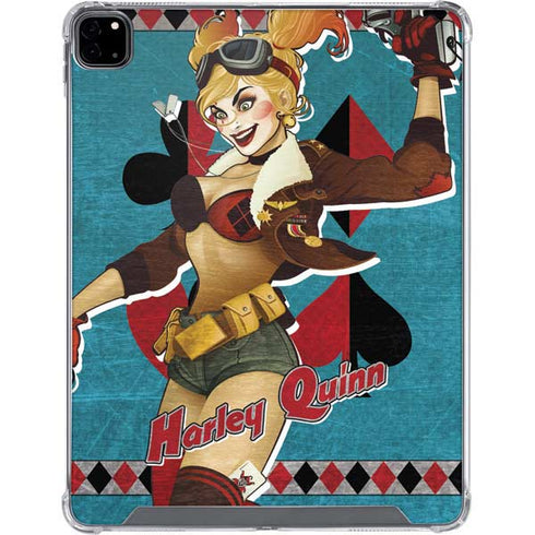 DC Comics Bombshells Harley Quinn iPad Pro 12.9in (2020) Clear Case